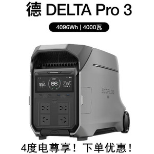 Station d'alimentation portable Zhenghao Outdoor Power Supply Delta Pro 3 4000W 4KWh 220V 5VA avec coque ignifuge - Product Image 4