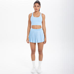 2ピース女性クリスクロスバックブラ & バットリフティングショーツ製屋外スカート通気性屋外ヨガセット - Product Image 5