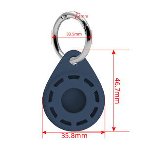 Compatible con <span class=keywords><strong>Apple</strong></span> AirTags Soft Silicone Air Tag Funda protectora Cute Air Tag Tracker Holder con llavero para bolsas Llaves - Product Image 5