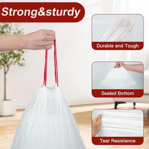 ถุงขยะครัวแบบมีเชือกรูด กลิ่นหอมสะอาด ทนทาน - Product Image 6