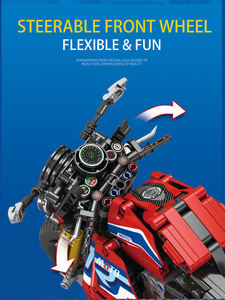 Bloques de Construcción, Ladrillos de Juguete, Motocicleta de Plástico ABS Original M1000, Modelo de Bloques de Construcción, Juguetes Educativos para Niños - Product Image 5