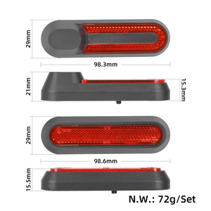Accesorios para Scooter M365 Pro y Pro2 1S, Tiras Reflectantes, Cubiertas Decorativas Modificadas, Cubiertas Decorativas Laterales Izquierda y Derecha, Tornillos - Product Image 3