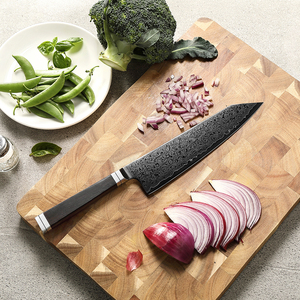 <span class=keywords><strong>Cuchillo</strong></span> Bunka XINZUO Nuevo con Recubrimiento de Titanio y Acero de Damasco con Mango de Madera de Ébano - Product Image 4