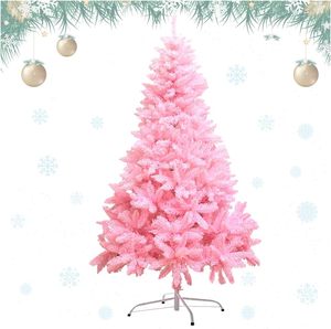 Factory Wholesale Direct Sale 2025 New Product Merry Christmas Decorations Large Pink Artificial Plastic <b>Tree</b> for Shopping Mall - Product Image 1