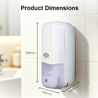 Distributeur de savon et de shampoing en mousse moderne, utilisation hôtelière, design décoratif en plastique portable, 1000 ml