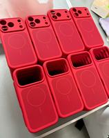 Coque de téléphone en silicone liquide JOYPORODO S088, panneau arrière magnétique, coque en silicone pour iPhone 17 Pro Max, coque de téléphone en silicone antichoc