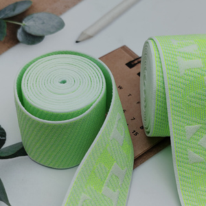 Custom Elastic <b>Webbing</b> Clothes <b>Webbing</b> Jacquard Nylon <b>Webbing</b> for Bags Straps Elastic Tape <b>Webbing</b> Waist Band Waistband Sport - Product Image 2