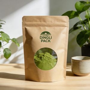 Digital Printing Recycled Kraft Stand up Pouch <b>Bags</b> with Window and no Foil Heat Sealable Zip Lock Food <b>Bag</b> - Product Image 2