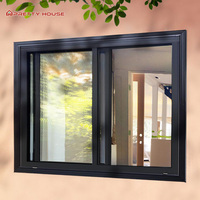 Diseños modernos ventana corredera de aluminio de doble acristalamiento para casa de campo