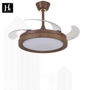 Ventilateur de plafond LED moderne minimaliste nordique, haute qualité, silencieux, 5 pales, avec télécommande, pour la maison et le bureau - Product Image 2