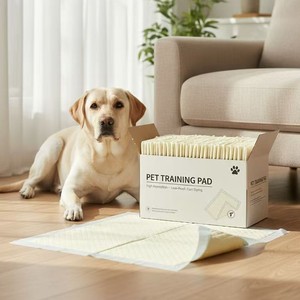 Con Chó Nước Tiểu Miếng Đệm Thân Thiện Với Môi Phân Hủy Sinh Học Tre Không Thấm Nước IP68 Dùng Một Lần Thấm Khử Mùi Dày Miếng Đệm Bán Buôn - Product Image 1