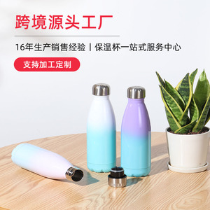 Stainless Steel Sports Water Bottle 500Ml Reusable Thermos Cup For Outdoor Use - Product Image 5