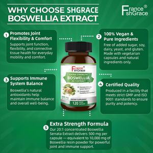 Extrait de Boswellia en capsules personnalisées, 120 gélules, soutient la fonction immunitaire chez la femme, extraits végétaux, capsules de Boswellia - Product Image 2