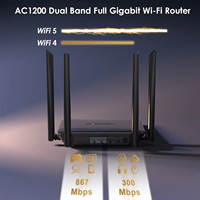 Nouvelle tendance WAVLINK WN530HG4 Routeur Gigabit Ethernet MU-MIMO domestique AC1200 double bande