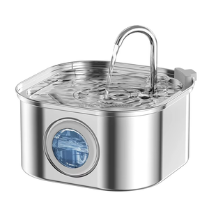 Fuente <span class=keywords><strong>de</strong></span> <span class=keywords><strong>Agua</strong></span> para Perros y Gatos <span class=keywords><strong>de</strong></span> Acero Inoxidable, Ganadora del Premio a la Innovación Veken, con Filtros <span class=keywords><strong>de</strong></span> Repuesto y Tapete <span class=keywords><strong>de</strong></span> Silicona - Product Image 1