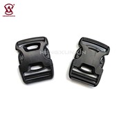Sabuk Web nilon 38mm, gesper mudah diatur Logo kustom gesper lepas samping cepat dengan Pom untuk keamanan Aksesori ransel tahan air