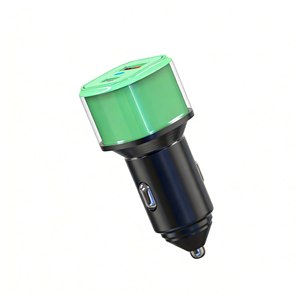 ที่ชาร์จในรถยนต์แบบสองพอร์ตชาร์จเร็ว QC3.0 PD 30W ที่ชาร์จ5V3A แบบเร็วสำหรับ iPhone Samsung Xiaomi - Product Image 1