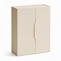 Boîte en papier rigide de luxe personnalisée, emballage cosmétique au toucher doux, boîte cadeau avec impression de logo