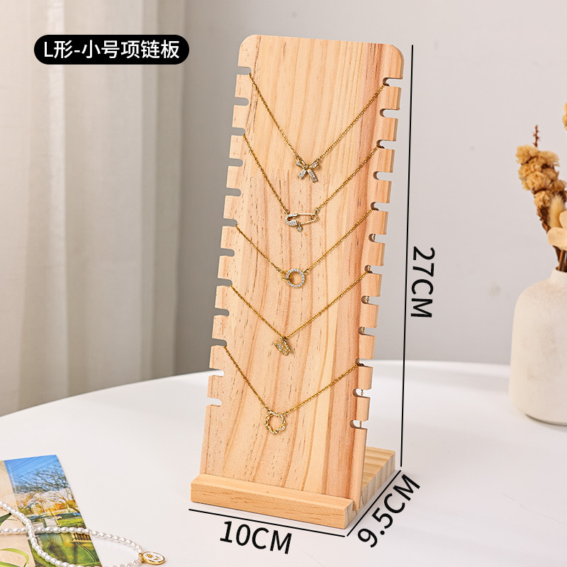 L-shaped small necklace plate