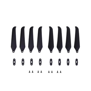 Ensemble d'hélices pliables en fibre de verre et nylon à 3 pales de 9 pouces CW+CCW pour drone RC, modèle April International Black Drone Power Set 9045-3GN, efficace - Product Image 3