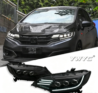 Accessoires automobiles YWYC pour Honda Fit 2014-2020 : Phares améliorés avec feux de jour dynamiques et clignotants LED