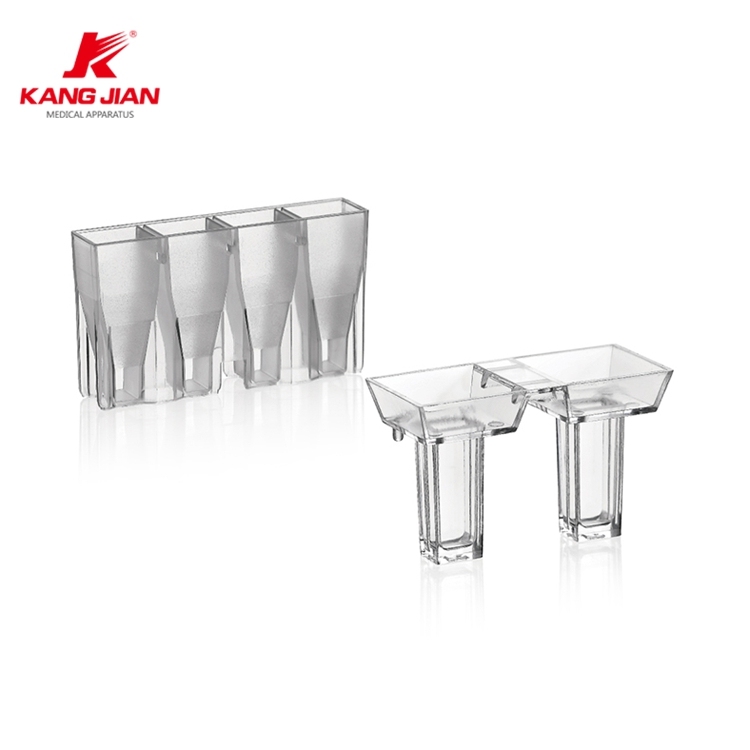 Plastic reaction cuvette for Perlong coagulometer