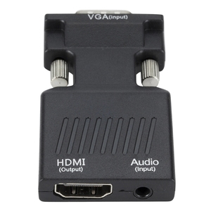 1080P VGA Male <strong>to</strong> for HD Female Converter <strong>Adapter</strong> with 3.5MM <strong>Audio</strong> <strong>USB</strong> Cable Plastic VGA for HD-MI Projector for Promoting - Product Image 2