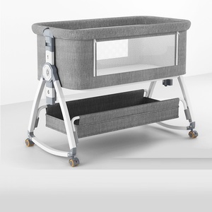 Fabbrica in lega di alluminio culla portatile multifunzionale letto <span class=keywords><strong>neonato</strong></span> pieghevole rimovibile BB camera da letto all'aperto ospedale - Product Image 4