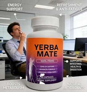 Cápsulas de Suplemento Herbal de Yerba <span class=keywords><strong>Mate</strong></span> |   60 Unidades |   55 mg de cafeína |   Fórmula Avanzada Sin Humo para Apoyo Energético y de Vitalidad - Product Image 3