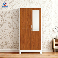 Armoire de chambre minimaliste en acier à quatre portes, démontable, anti-humidité, pour hôpitaux et écoles aux Philippines, coffre-fort
