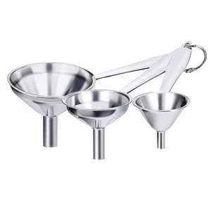Funis de metal pequenos para engarrafamento de aço inoxidável, transferindo óleos essenciais, líquidos, temperos, ingredientes secos, pó - Product Image 1