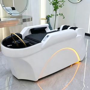 Lit de massage électrique pour salon, lit de spa capillaire, fauteuil de lavage pour salon de coiffure avec thérapie de la tête - Product Image 1
