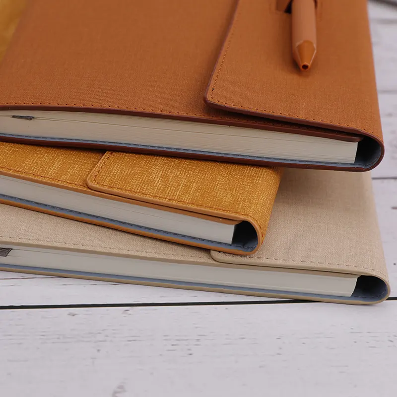 Buku catatan harian A5 kustom terlaris 2024 buku catatan perencana kulit buku catatan sampul keras Organizer buku catatan