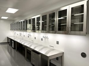 Table de laboratoire en acier inoxydable, banc de travail résistant aux produits chimiques, mobilier de laboratoire pour salle blanche - Product Image 4