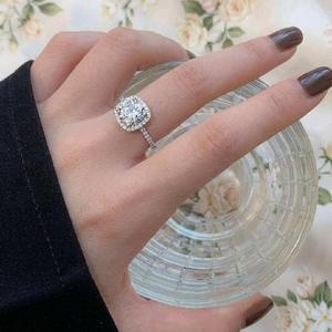 Anillo de Boda de Diamante Moissanite Premium, Plata de Ley 925, Joyería Fina de Lujo con Diamante Cultivado en Laboratorio - Product Image 3