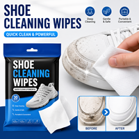Lingettes Nettoyantes pour Chaussures OEM en Gros, Marque Privée, Lingettes Jetables Portables à Nettoyage Rapide pour Chaussures, Vente Directe Usine