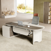 Bureau de direction high-tech moderne et écologique, mobilier de bureau, bureau en L pour chef, directeur général, bureau de direction