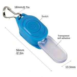 Mini LED Noite Piscando Zipper Luz Keychain Luz Caminhada Dog Pet Criança Schoolbag Mochila Roupas Caminhadas Luz de Segurança de Emergência - Product Image 5