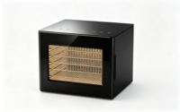 520W elektrische voedseldroger Kleurrijk display Digitale bediening Kunststof behuizing Roestvrijstalen lade 6-laags droogmachine