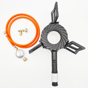 Portable Cast Iron Gas <b>Stove</b> Propane Fuel One Piece Design Outdoor Camping Use With Regulator Included - Product Image 3