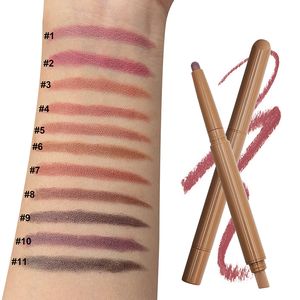 MLM Vegan Cruelty Free Waterproof Long Lasting Retractable Double Sided LipLiner With Silicone Brush Private Label <b>Lip</b> <b>Liner</b> - Product Image 2