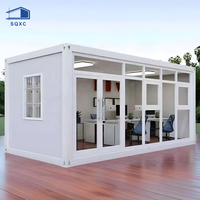 Maison conteneur modulaire démontable et respirante de 20 pieds et 40 pieds, étanche, résistante aux tremblements de terre et aux ouragans, pour hôtel