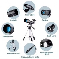 Kit de telescopio astronómico de mesa profesional de 70mm, fábrica OEM, potente telescopio para exteriores con refractor para observar las estrellas