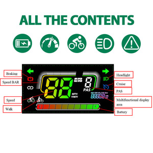H6C-2 Elektrische Fiets Display Uart2 24 V/36 V/48 V/60 V Waterdichte Fietscomputer Snelheidsmeter voor Racefiets Ebike Accessoires - Product Image 4