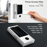 Sistema de Control de Acceso con Videoportero Inteligente WiFi Secukey, Control Remoto por Aplicación Tuya, para Edificios de Múltiples Apartamentos