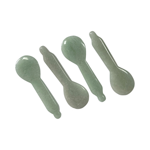 Natural Green Aventurine Racket-Shaped <b>Massage</b> Wand / Gua Sha <b>Tool</b> for Facial & Body Spa - Product Image 3