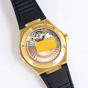 Reloj Mecánico Unisex de Alta Calidad en Oferta, con Caja Dorada, Bisel de Cerámica, Correa de Cuero, Fecha, Luminoso, Resistente al Agua y Cristal de Zafiro - Product Image 3