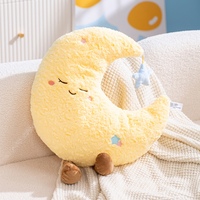 Coussins en peluche en forme de soleil, de lune et de nuage de la série Weather, doux et confortables pour la décoration de la maison
