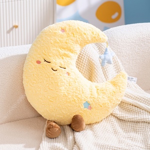 Coussins en peluche en forme de soleil, de lune et de nuage de la série Weather, doux et confortables pour la décoration de la maison - Product Image 6