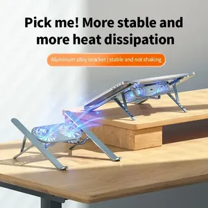 Laptop Stand with <strong>Computer</strong> Cooling Fan for MacBook 11-16 Inch for for Aluminum Alloy <strong>Bracket</strong> Gaming Laptops - Product Image 4